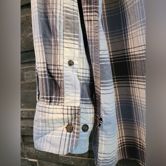 Nautica Washed Cotton Casual Button Down Shirt w/Combo @ collar band & cuffs 2XL - Picture 3 of 9